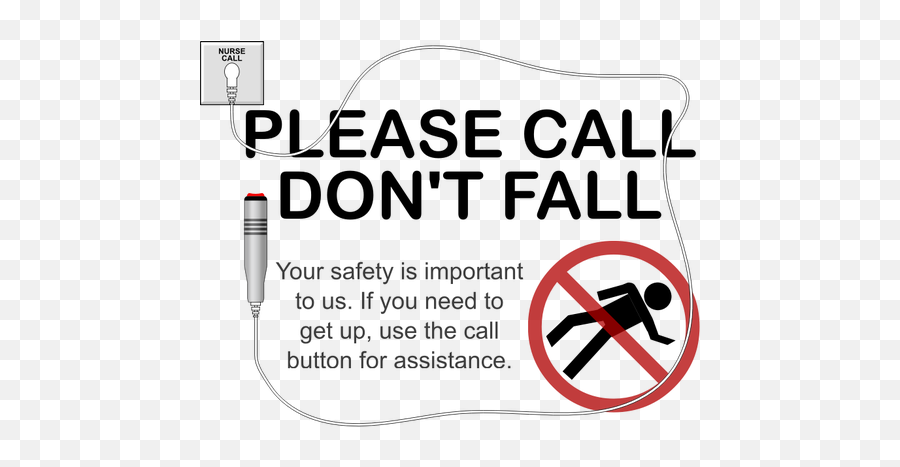 Call Dont Fall Label Vector Clip Art - Fall Prevention Clip Art Emoji,Don T Care Emoji