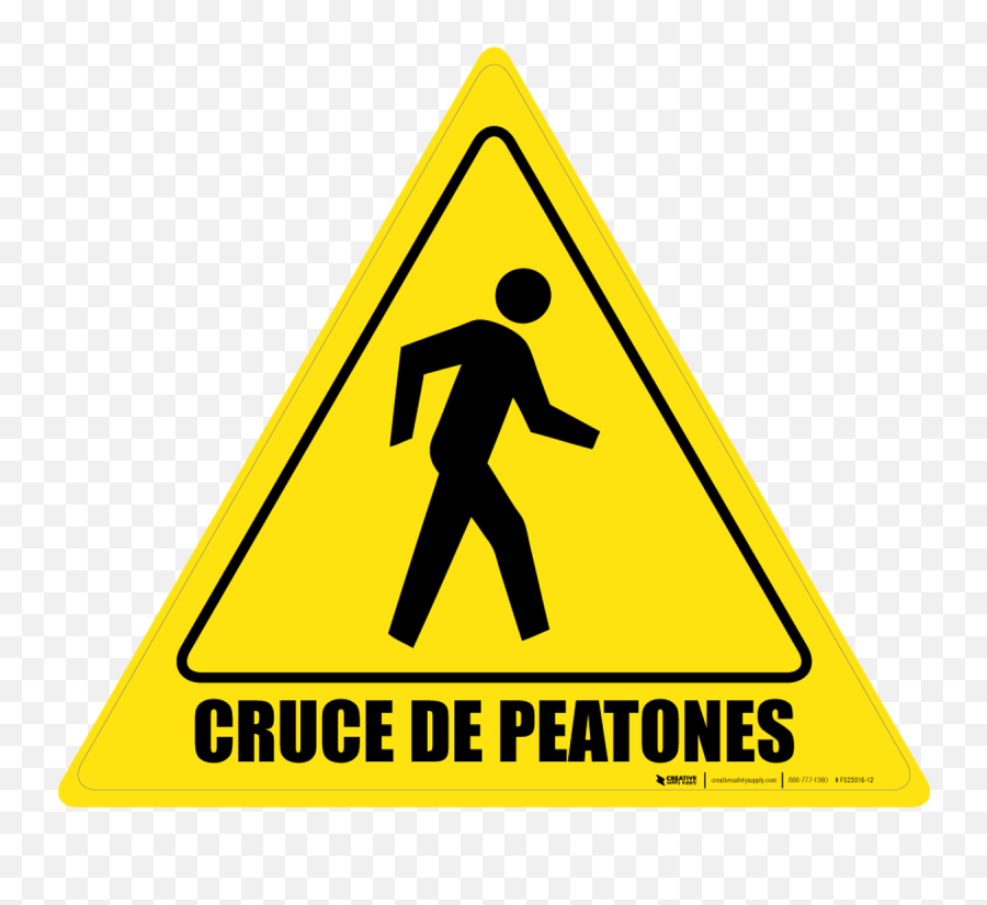 Cruce De Peatones Floor Sign - Rebel Elite Fitness Emoji,Traffic Light Caution Sign Emoji