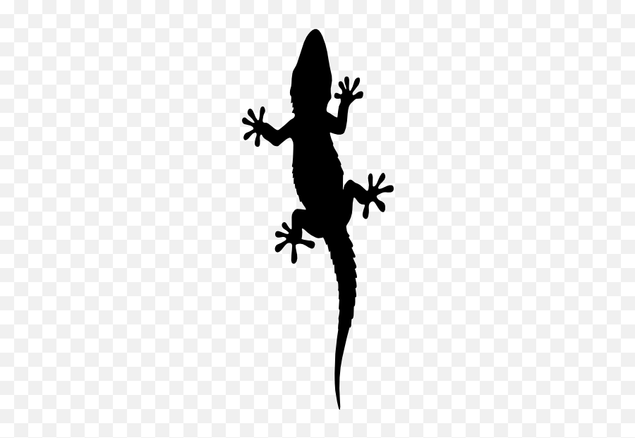 Lizard Gecko Silhouette Sticker - Lizard Silhouette Emoji,Lizard Emoji