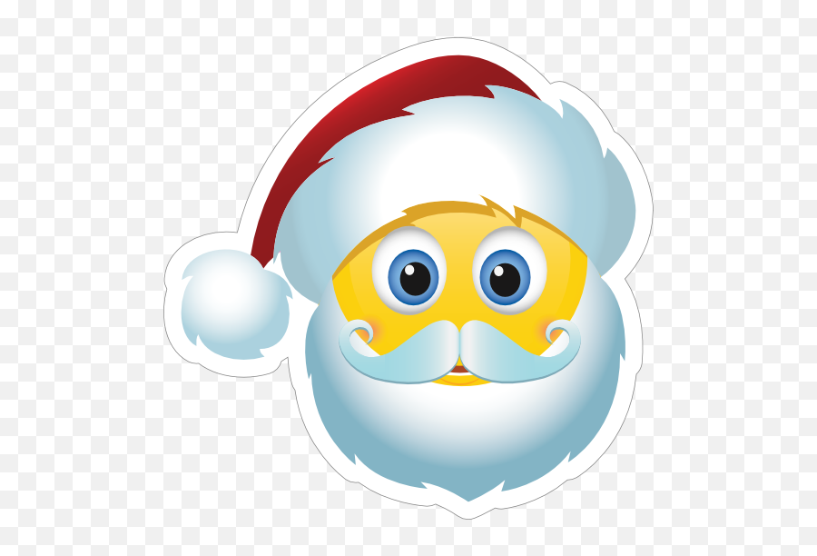 Cute Santa Claus Christmas Emoji Sticker - Christmas Emoji,Christmas Emojis