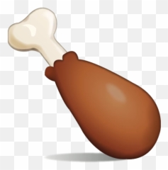 Poultry Leg Emoji - Chicken Leg Emoji Png,Turkey Emoji