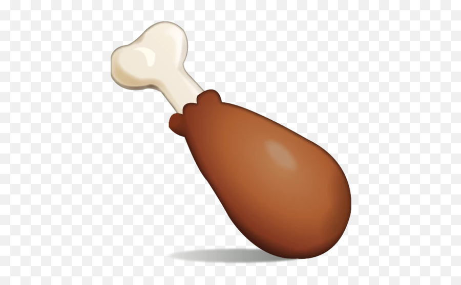 Poultry Leg Emoji - Chicken Leg Emoji Png,Turkey Emoji