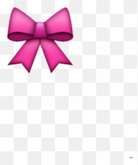 Bow Emoji Cute - Pink Bow Emoji Png,Purple Ribbon Emoji