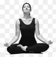 Girl Women Yoga Meditation Grey - Yoga Person Png Emoji,Meditation Emoji