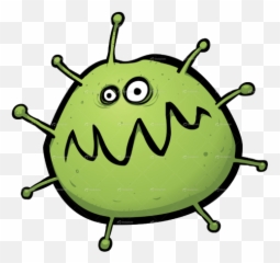 Virus High - Cartoon Transparent Background Emoji