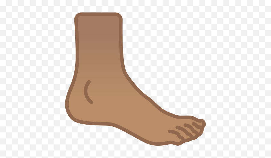 Foot Emoji With Medium Skin Tone - Sock,Foot Emoticon