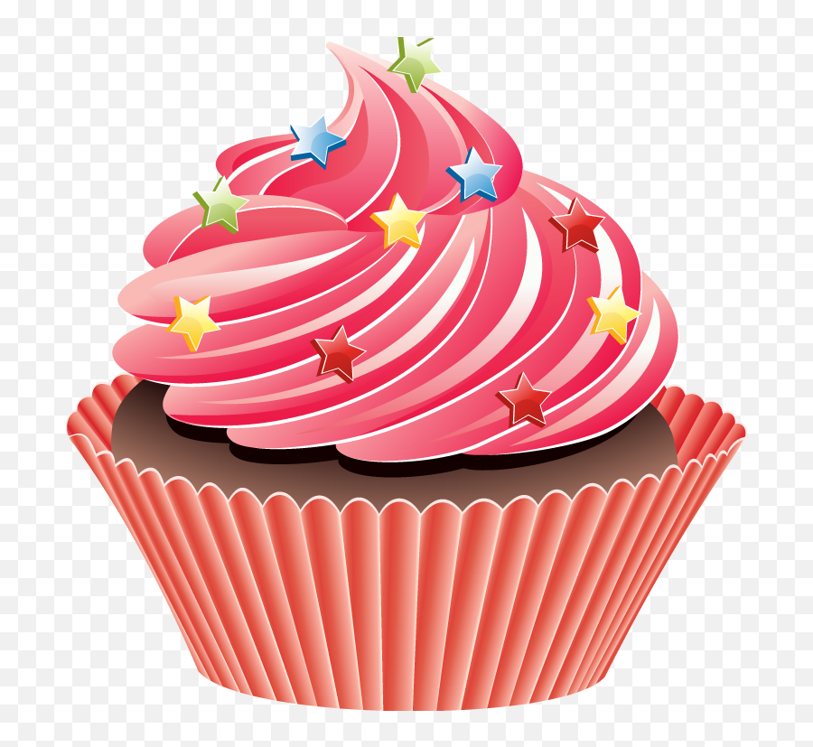 July Clipart Cupcake July Cupcake - Cupcake Clipart Emoji,Emoji Cupcake Designs