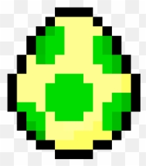 Yoshis Pokemon Egg - Pixel Art Mario Bros Emoji,Yoshi Emoticon