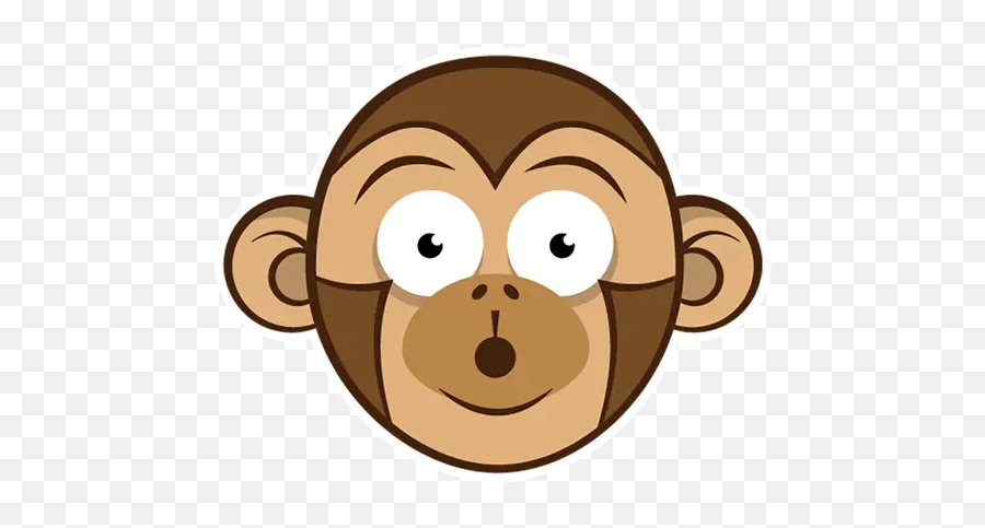 Monkey Emojis Stickers For Whatsapp - Cartoon,Monkey Emojis