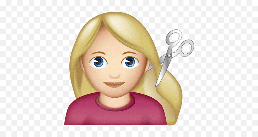 Haircut Emoji Transparent - Woman Hair Cut Emoji,Hijab Emoji