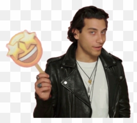 Playful Charming GIF - Leather Jacket Emoji