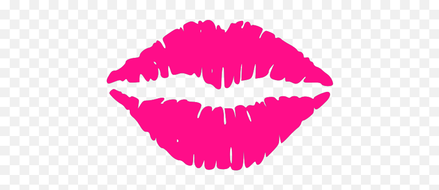 Hot Pink Lips Svg Clip Arts Download - Download Clip Art Red Lips Clipart Transparent Emoji,Lip Emoji Copy And Paste