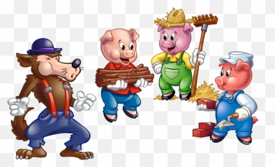 Clipart 3 Little Pig - Three Little Pigs Drawing Emoji,Lady Pig Emoji