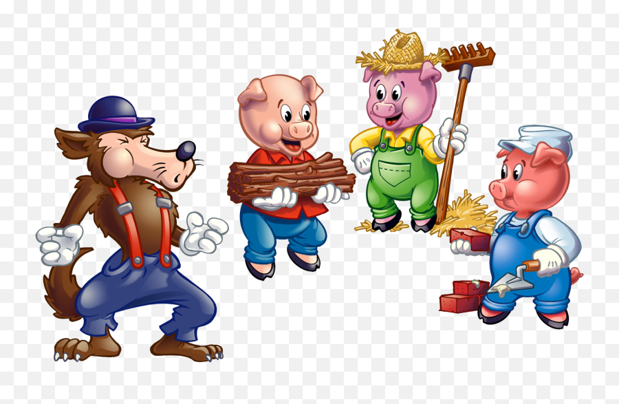 Clipart 3 Little Pig - Three Little Pigs Drawing Emoji,Lady Pig Emoji
