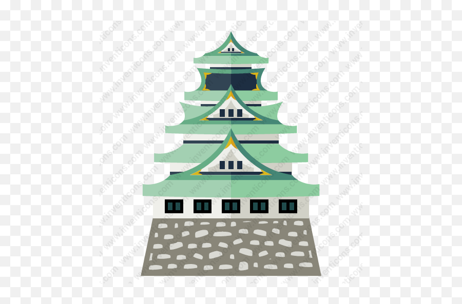 Evergreen Icon At Getdrawings Free Download - Osaka Castle Icon Png Emoji,Evergreen Emoji