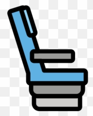 Seat Emoji - Sitzplatz Flugzeug Clipart,Chair Emoticon