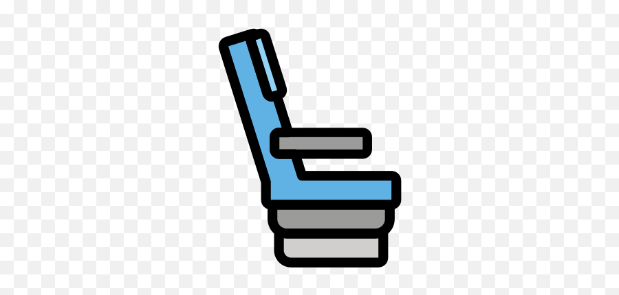 Seat Emoji - Sitzplatz Flugzeug Clipart,Chair Emoticon