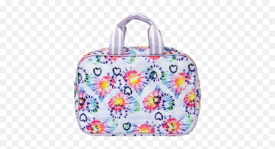 Tween Bags Kids Backpacks Iscream - Iscream Heart Tie Dye Cosmetic Bag Emoji,Suitcase Emoji
