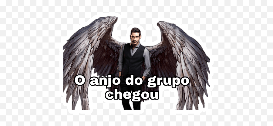 Lucifer - O Anjo Do Grupo Chegou Meme Emoji,Hawk Emoji