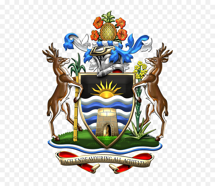 Antigua And Barbuda Coat Of Arms - National Coat Of Arms Of Antigua And Barbuda Emoji,Guatemalan Flag Emoji