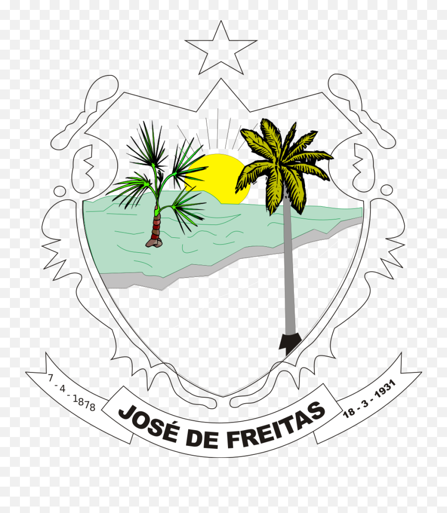 Brasao Josedefreitas Piaui - Clip Art Emoji,Bra Emoji