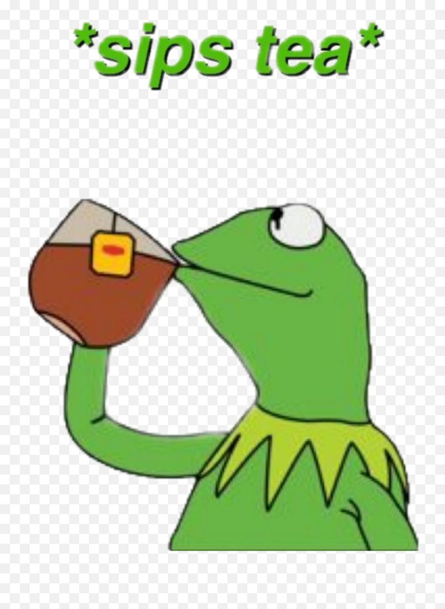 Aesthetic Aesthetics Grungeaesthetic - Kermit The Frog Vsco Emoji,Sips Tea Emoji