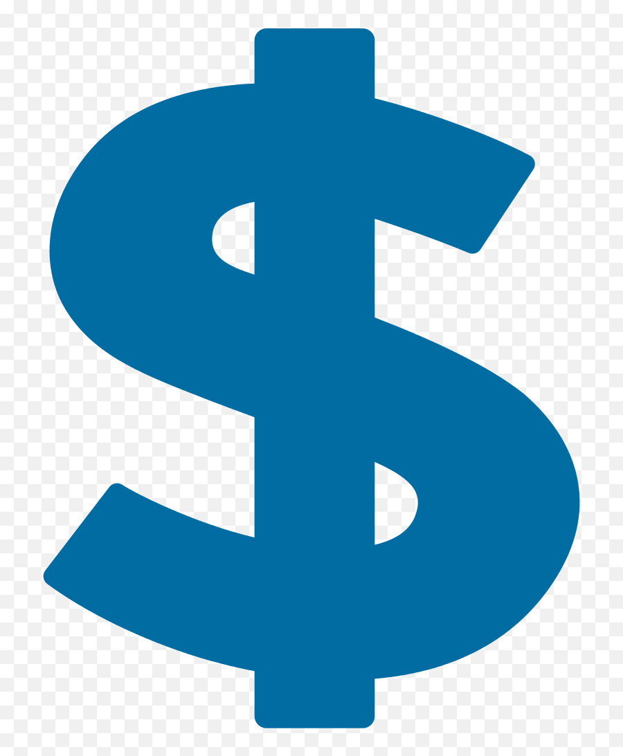 Download Blue Clipart Dollar Sign - Blue Dollar Sign Transparent Emoji,Stop Sign Emoji