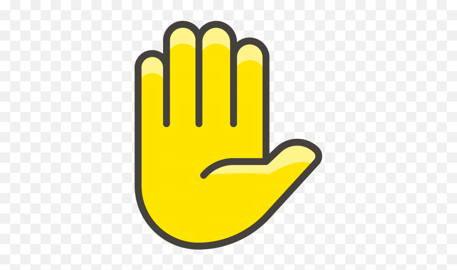 Raised Hand Emoji Clipart - Sign,Raise Hand Emoji