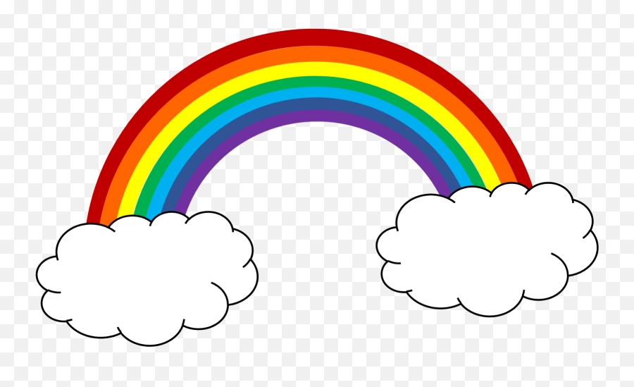 Rainbow Sky Cliparts Free Clipart Club - Transparent Rainbow Clipart Png Emoji,Rainbow Candy Emoji
