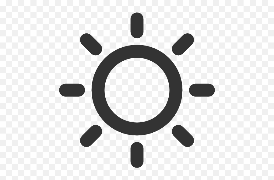 Sun Black And White Transparent Png - Sun Icon Emoji,Black And White Sun Emoji