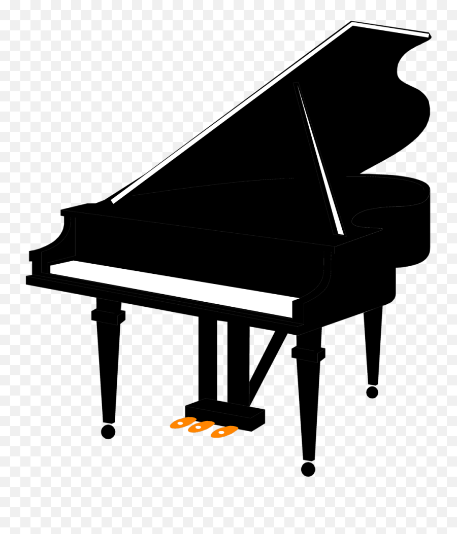 Free Piano Player Silhouette Download - Clip Art Free Piano Emoji,Man And Piano Keys Emoji