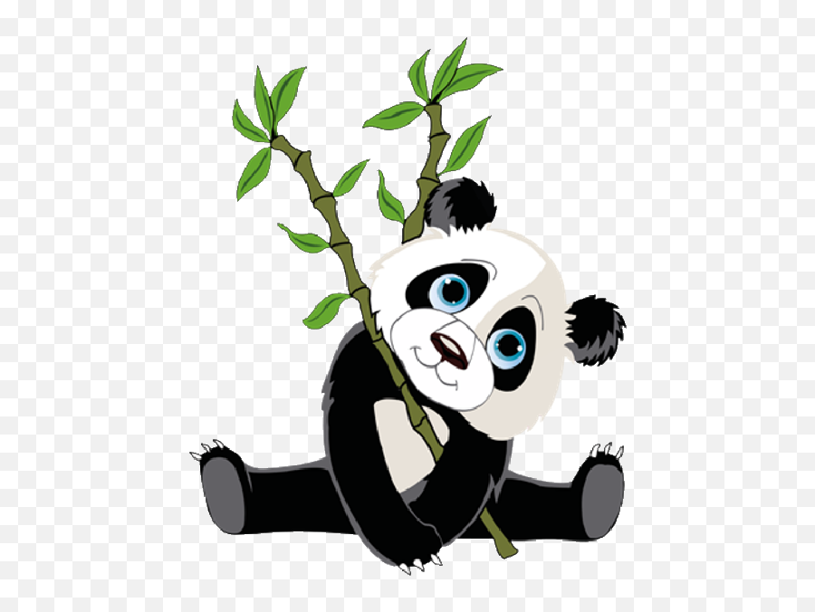 Cute Panda Bear Clipart - Transparent Background Panda Cartoon Png Emoji,Panda Bear Emoji