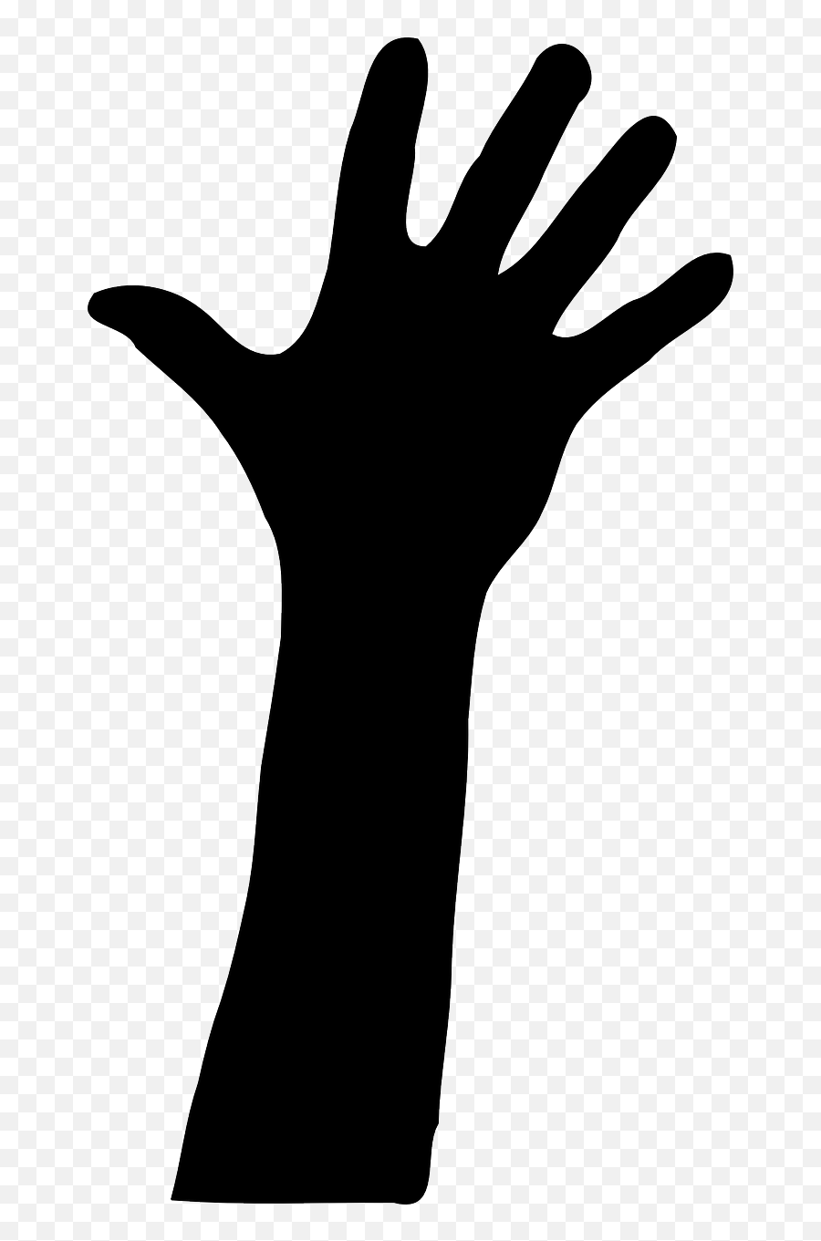 Hand Silhouette Finger Arm Black - Hand Silhouette Clip Art Emoji,Emoticons Giving The Finger
