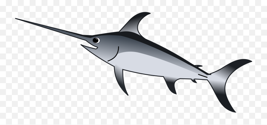 Download Hd See Here Cartoon Fish - Clip Art Swordfish Emoji,Swordfish Emoji