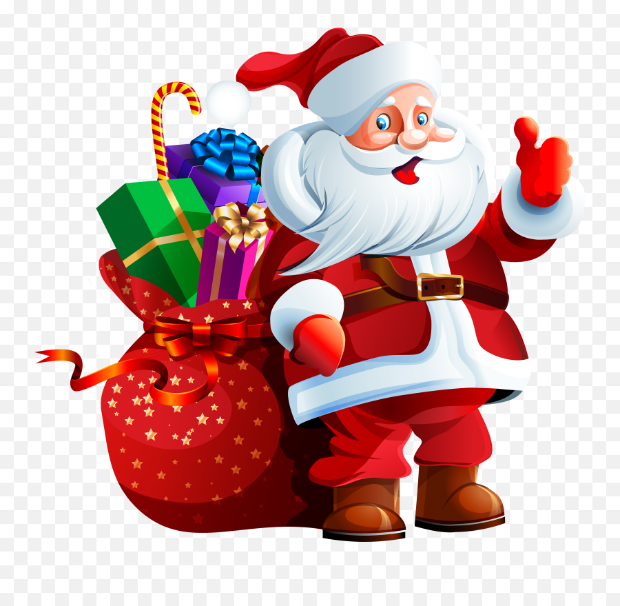 9400 Santa Claus Free Clipart - Transparent Background Santa Claus Png Emoji,Black Santa Emoji
