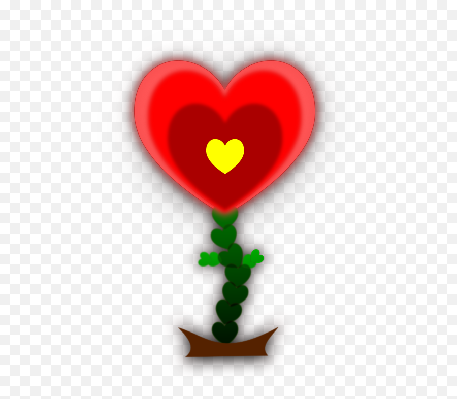 Library Of Growing Heart Graphic - Png Heart Cartoon Flower Emoji,Growing Heart Emoji
