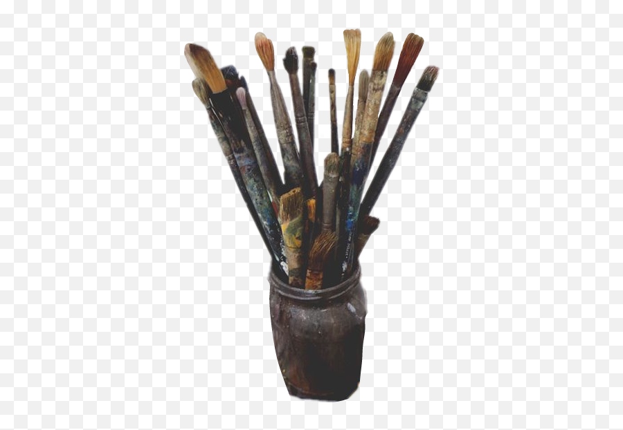 Art Paint Paintbrushes Brush Paintbrush - Transparent Paint Brushes Aesthetic Emoji,Paintbrush Emoji