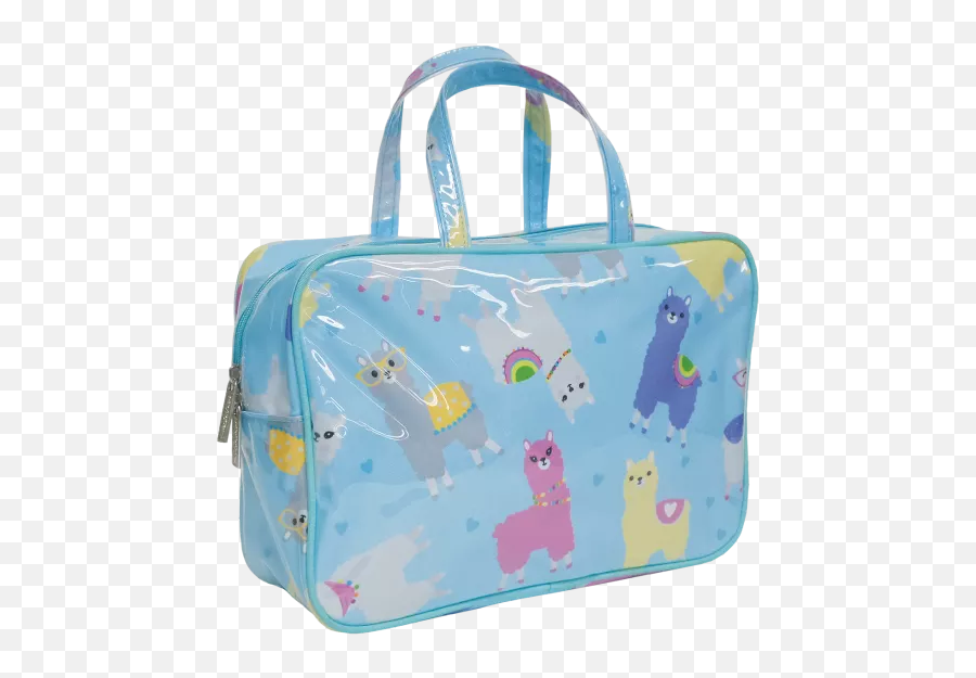 Llamas Large Cosmetic Bag - Llamas Cosmetic Bags Emoji,Suitcase Emoji