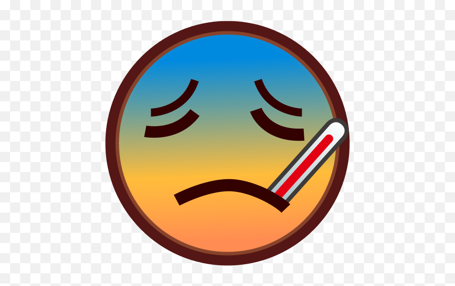 Face With Thermometer Emoji For Facebook Email Sms - Emoji With A Thermometer,Thermometer Emoji