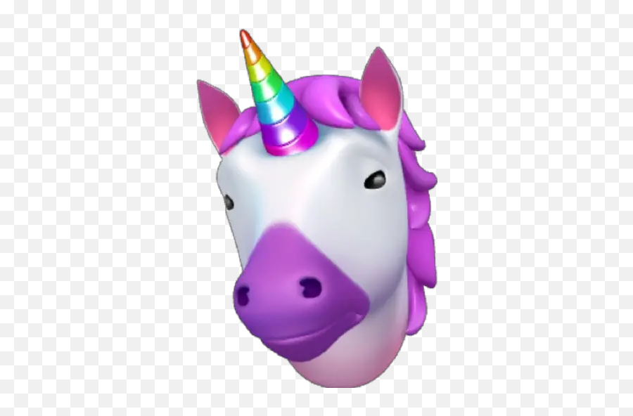 Unicorn Memoji Stickers For Whatsapp - Animal Figure,Apple Unicorn Emoji