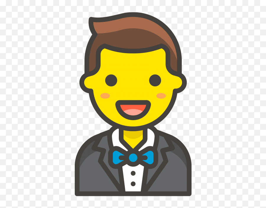 Man In Tuxedo Emoji Clipart - Clipart Office Worker,Ded Emoji