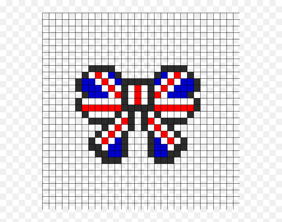 Perler Bead Patterns Beading Patterns - Union Jack Flag Minecraft Emoji,British Flag Emoji