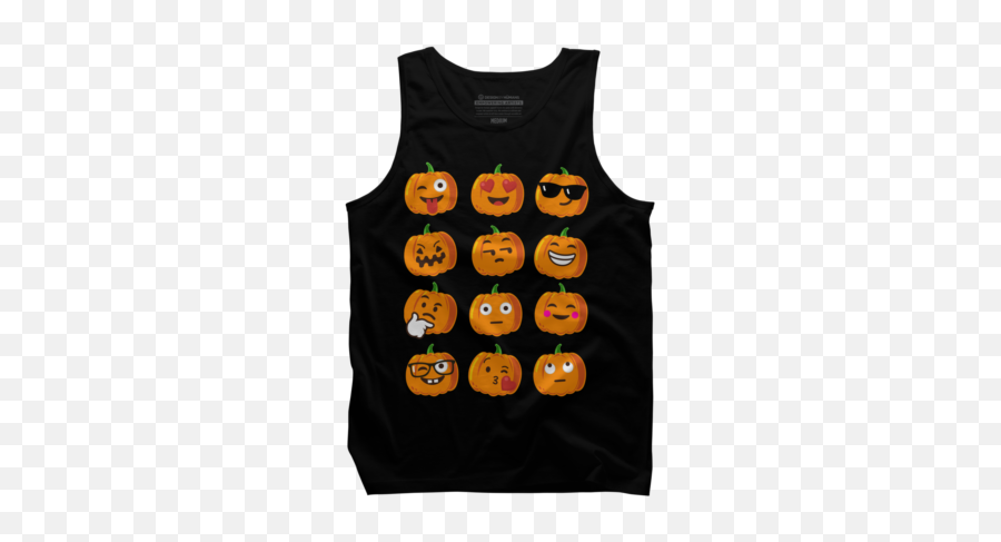 Shop Vomariau0027s Design By Humans Collective Store - Happy Halloween Emojis,Emoji Pumpkin