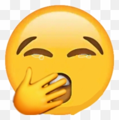 Emoji Emojisticker Sleepy Hand - Happy