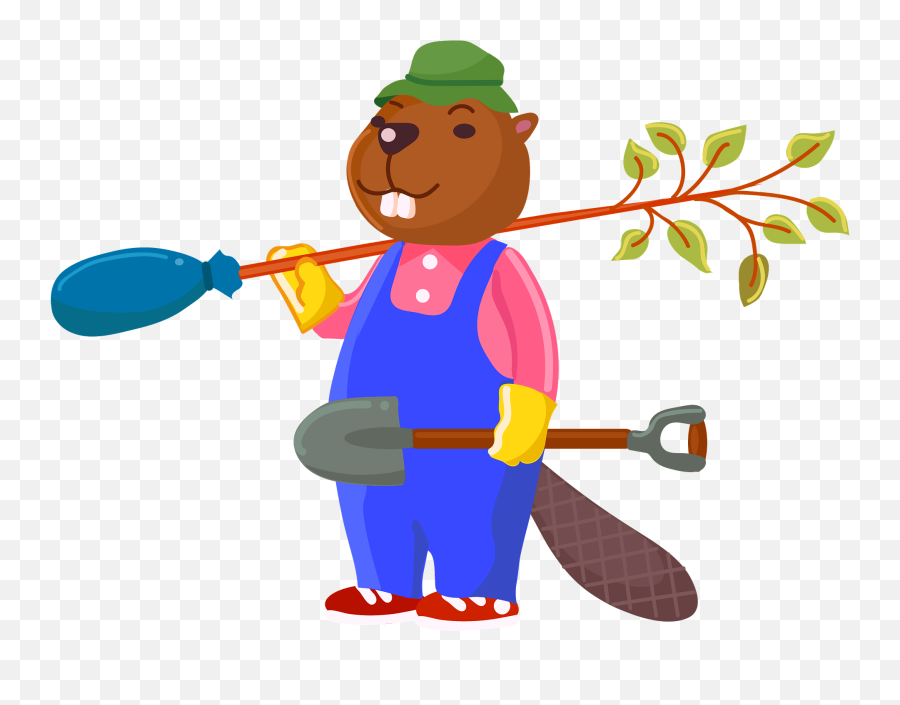 Beaver Plant The Tree Clipart Free Download Transparent - Happy Emoji,Beaver Emoji