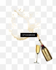 Champagne Popping Drink - Champagne Emoji,Clinking Glasses Emoji