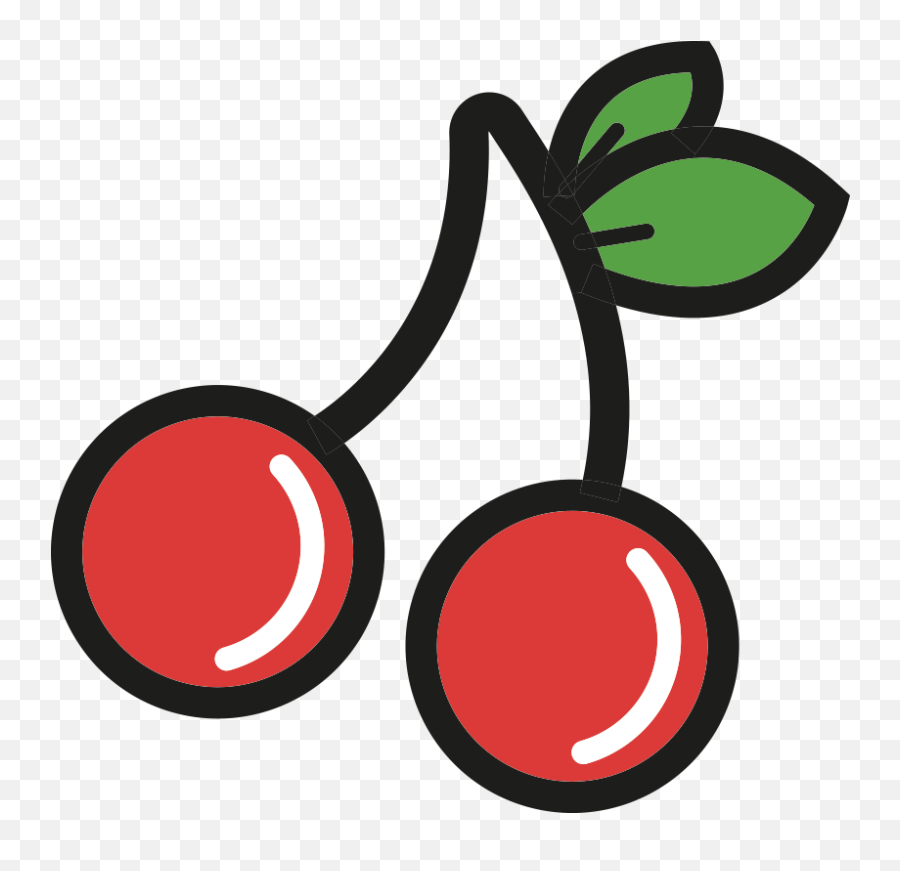 Cherries Cartoon - Transparent Cartoon Cherry Png Emoji,Cherries Emoji