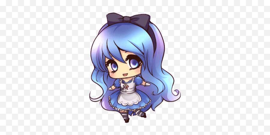Top Fairy Tail Characters Stickers For - Transparent Chibi Girl Gif Emoji,Fairy Tail Emoji