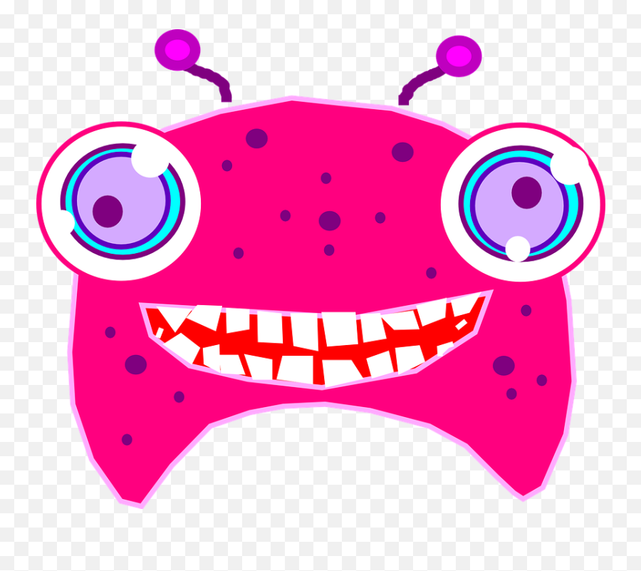 Free Alien Monster Vectors - Pink Alien Clipart Emoji,The Emoji Movie