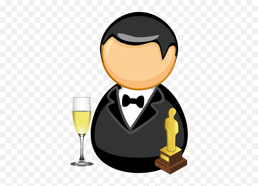 Movie Star Actor - Clipart Film Star Emoji,Champagne Bottle Emoji
